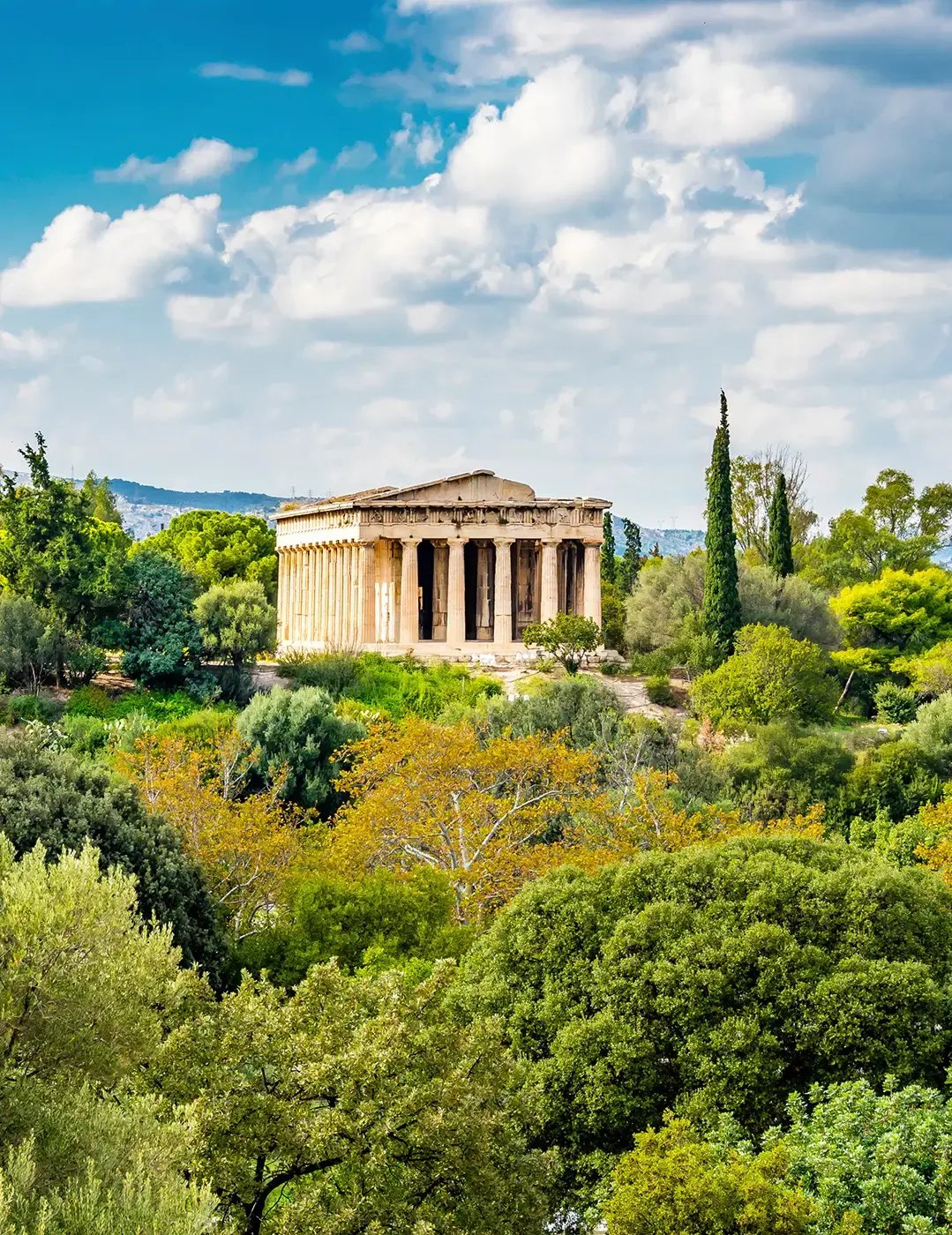 Greek temple on hill