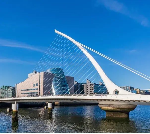 Dublin bridge skyline